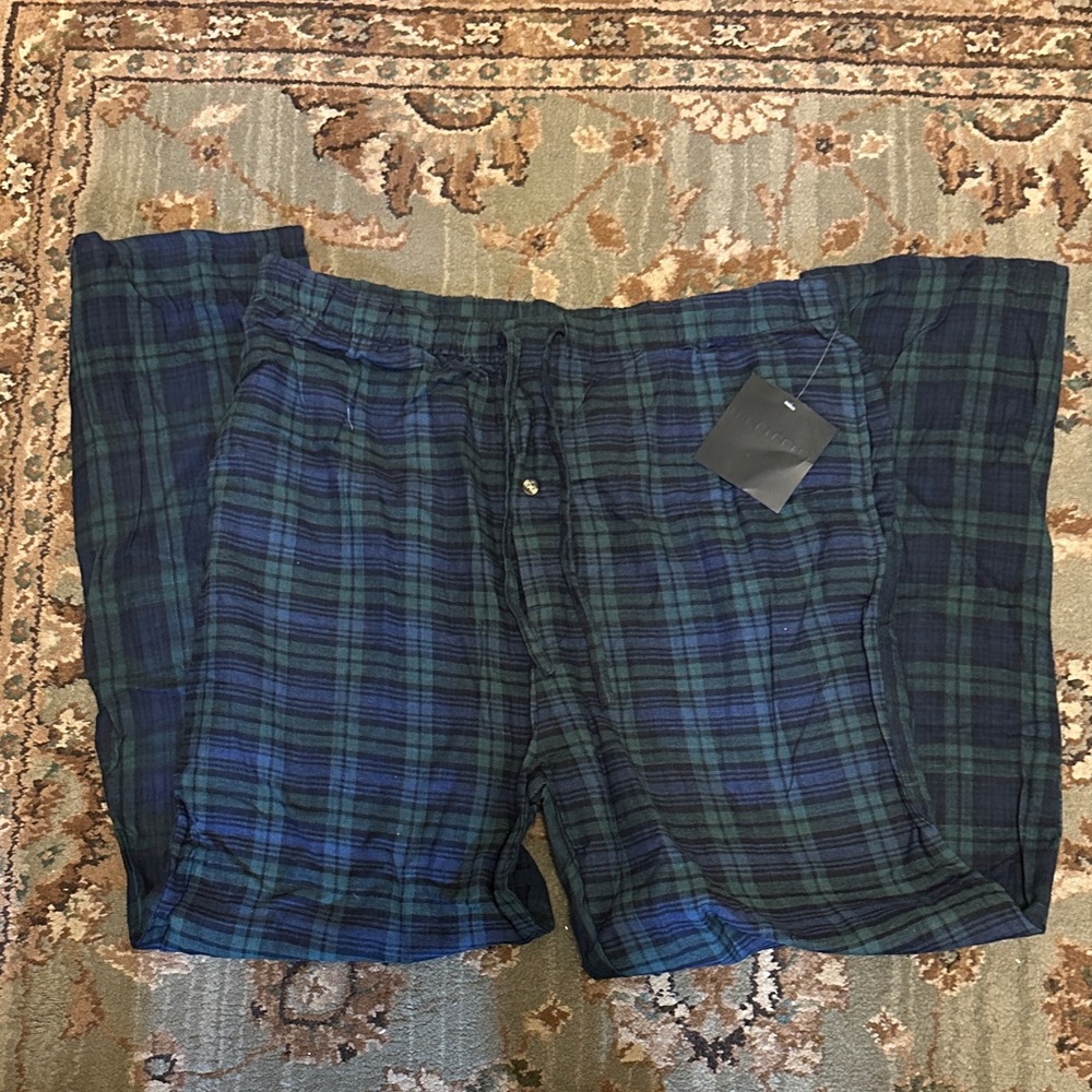 Intimo Blue and Green Checkered Pants